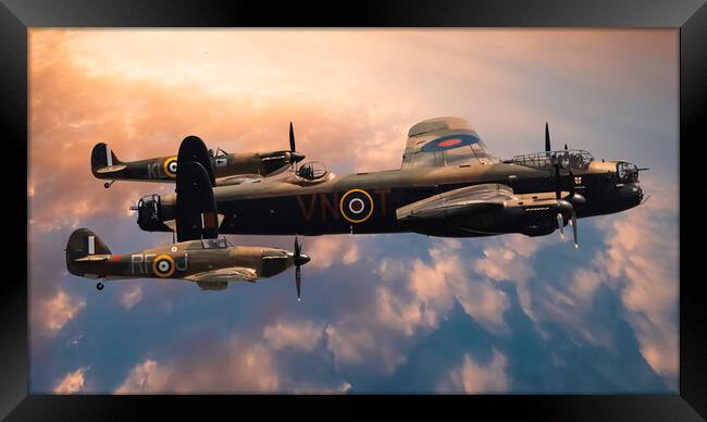 'Echoes of Britain's Airborne Valour' Framed Print by Kevin Elias