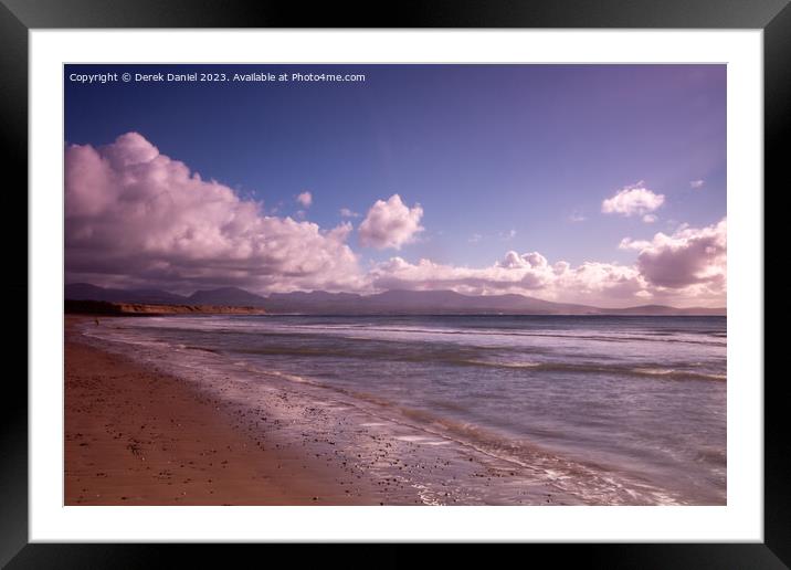 Newborough Beach, Anglesey Framed Mounted Print by Derek Daniel