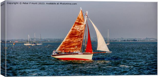A Good Wind On The Blackwater Canvas Print by Peter F Hunt