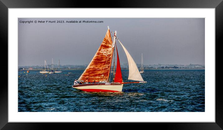 A Good Wind On The Blackwater Framed Mounted Print by Peter F Hunt