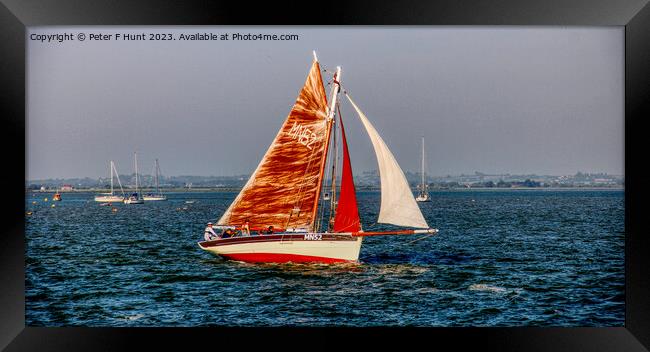 A Good Wind On The Blackwater Framed Print by Peter F Hunt