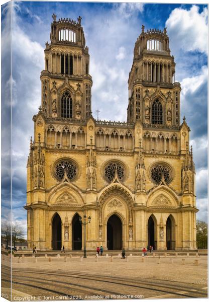 The splendor of the Orléans Cathedral - CR2304-891 Canvas Print by Jordi Carrio
