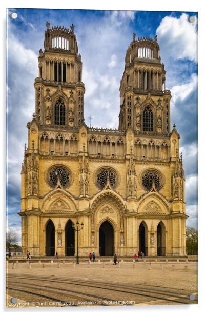 The splendor of the Orléans Cathedral - CR2304-891 Acrylic by Jordi Carrio