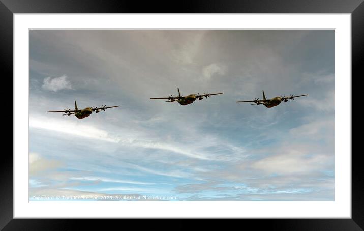 Hercules Final Flypast RAF Lossiemouth Framed Mounted Print by Tom McPherson