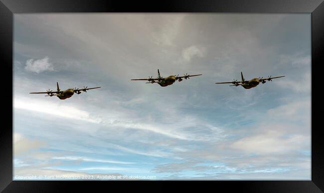 Hercules Final Flypast RAF Lossiemouth Framed Print by Tom McPherson