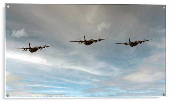 Hercules Final Flypast RAF Lossiemouth Acrylic by Tom McPherson