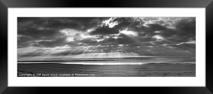 Serene Sunset Framed Mounted Print by Cliff Kinch