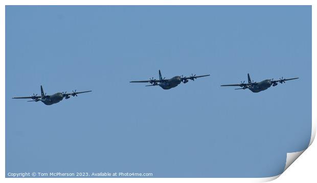 Hercules Final Flypast RAF Lossiemouth Print by Tom McPherson