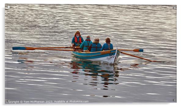 Burghead Rowing Club Team Acrylic by Tom McPherson