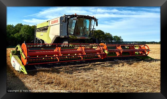 Lexion 7500 Claas Combine Harvester Framed Print by Tom McPherson