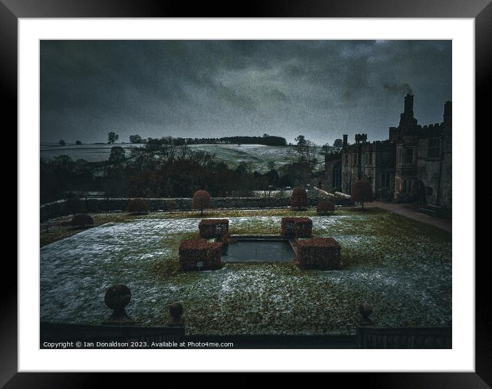 Enchanting Chatsworth House on a Cloudy Day Framed Mounted Print by Ian Donaldson