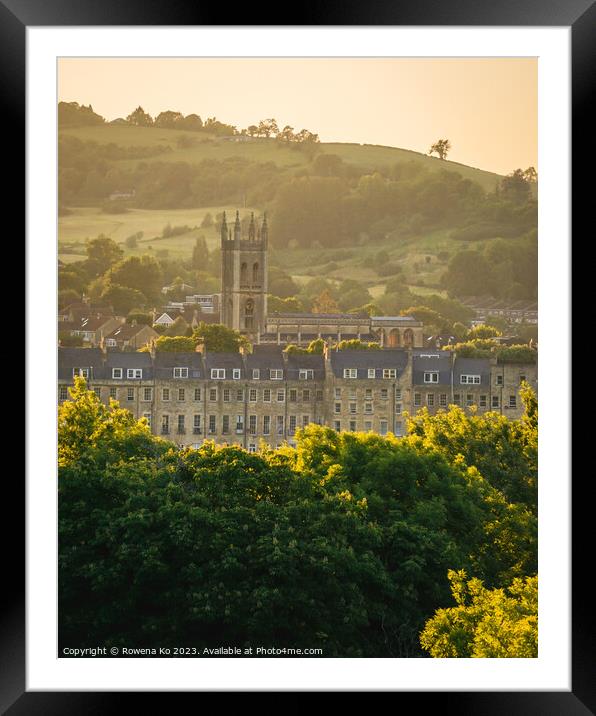St Saviour’s Church in golden sunset Framed Mounted Print by Rowena Ko