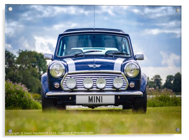 Classic Mini Cooper Acrylic by David Macdiarmid