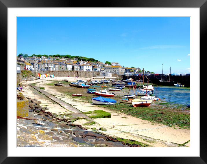Charming Mousehole Harbour Framed Mounted Print by john hill