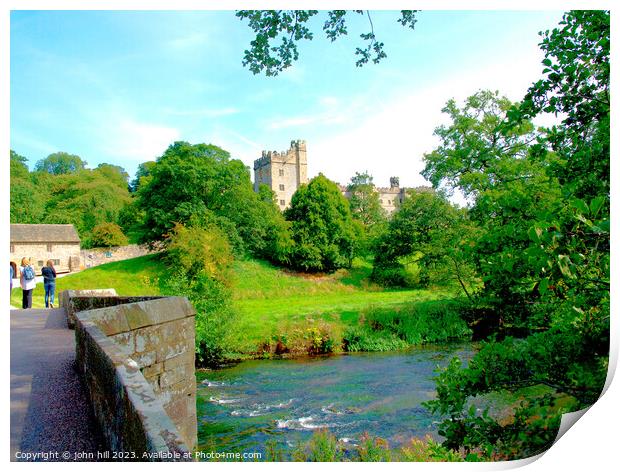 Timeless Beauty of Haddon Hall Print by john hill