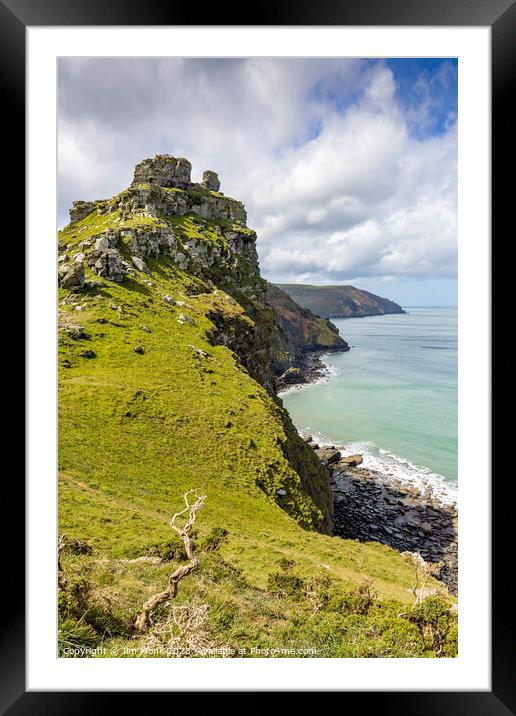 Valley of Rocks, North Devon Framed Mounted Print by Jim Monk