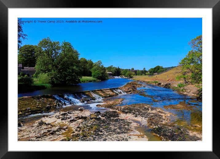 Stunning Wharfedale at Linton Falls Framed Mounted Print by Trevor Camp