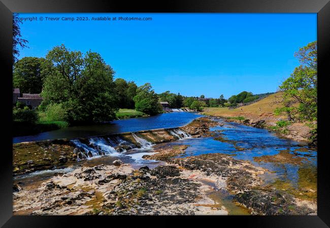 Stunning Wharfedale at Linton Falls Framed Print by Trevor Camp