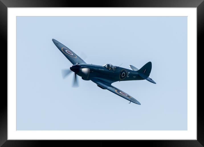 Supermarine Spitfire PR Mk XIX Framed Mounted Print by J Biggadike