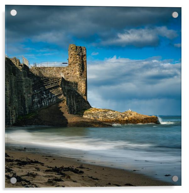 Castle on the Scottish Shoreline Acrylic by Stuart Jack