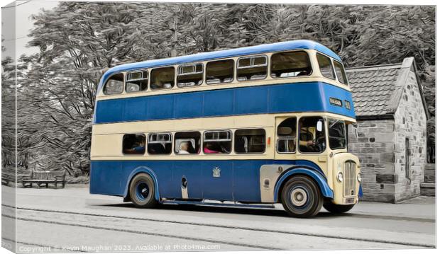 All Aboard The 220 To Rotherham  Canvas Print by Kevin Maughan