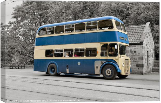 1954 Daimler Double Decker Bus Canvas Print by Kevin Maughan