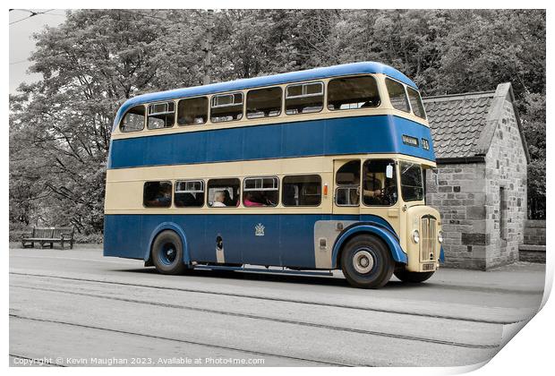 1954 Daimler Double Decker Bus Print by Kevin Maughan