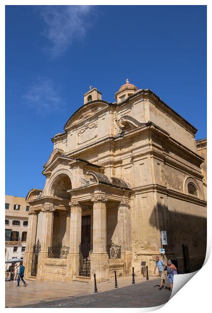 Church of Saint Catherine of Italy in Malta Print by Artur Bogacki
