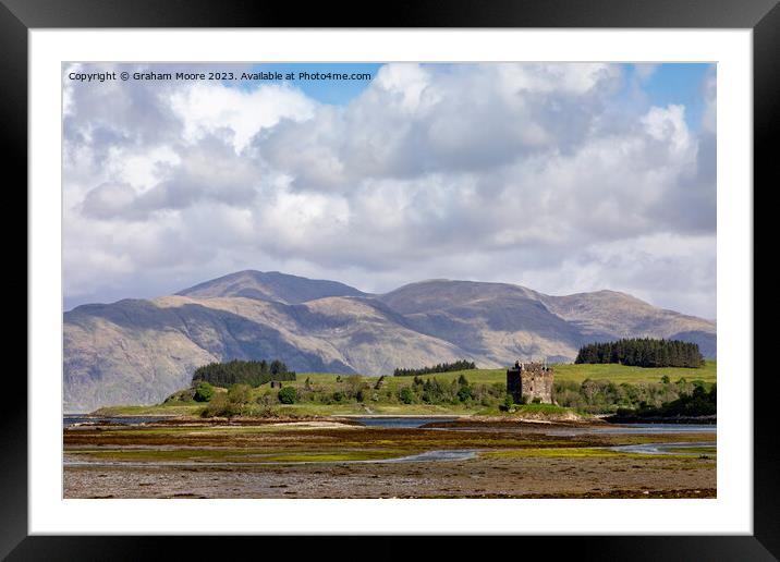 Castle Stalker Appin Scotland Framed Mounted Print by Graham Moore