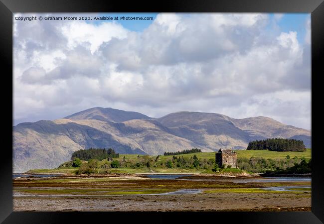 Castle Stalker Appin Scotland Framed Print by Graham Moore