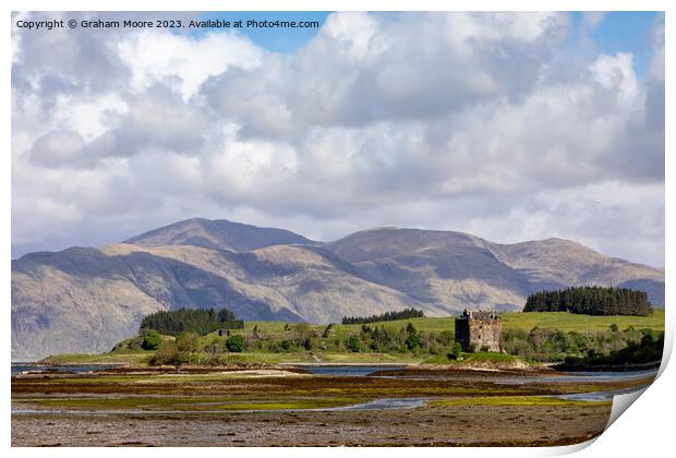 Castle Stalker Appin Scotland Print by Graham Moore