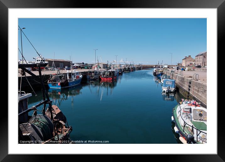 Burghead Harbour View  Framed Mounted Print by Tom McPherson