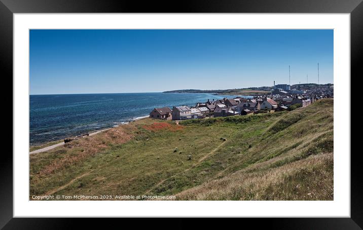 The Untamed Seascape of Burghead Village Framed Mounted Print by Tom McPherson