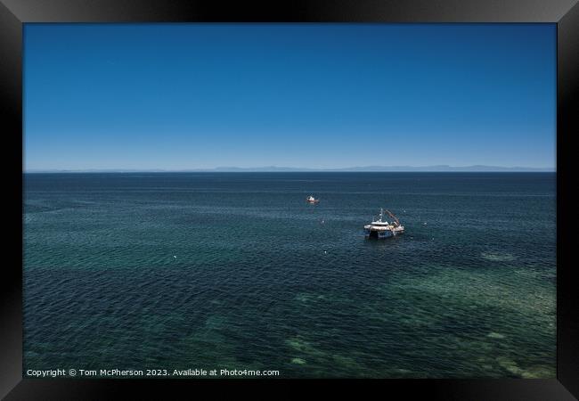 Serene Burghead Seascape Framed Print by Tom McPherson