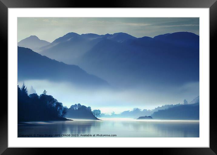 MISTY MORNING Framed Mounted Print by Tony Sharp LRPS CPAGB