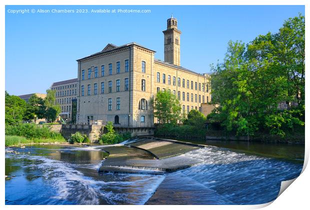 Saltaire Print by Alison Chambers