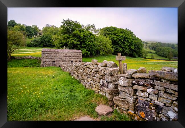 Dry Stone Walling: Muker Swaledale Framed Print by Tim Hill