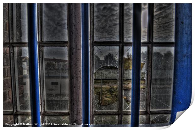 Prison view!! Print by Nathan Wright