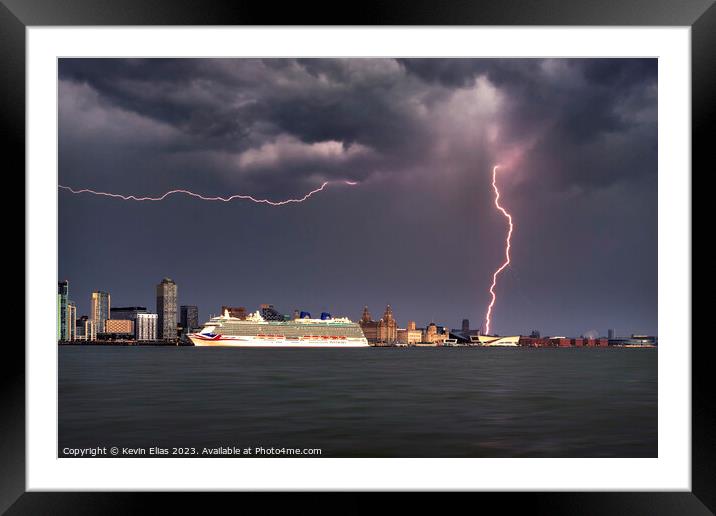 Storm in a port Framed Mounted Print by Kevin Elias