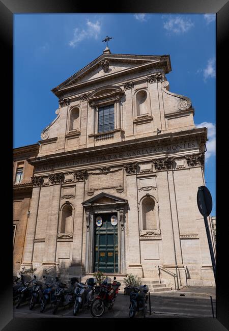 Santa Maria ai Monti Church in Rome Framed Print by Artur Bogacki