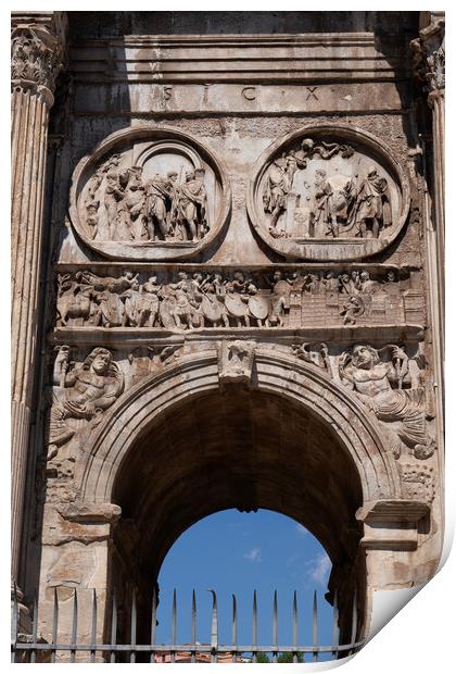 Arch of Constantine Details Print by Artur Bogacki