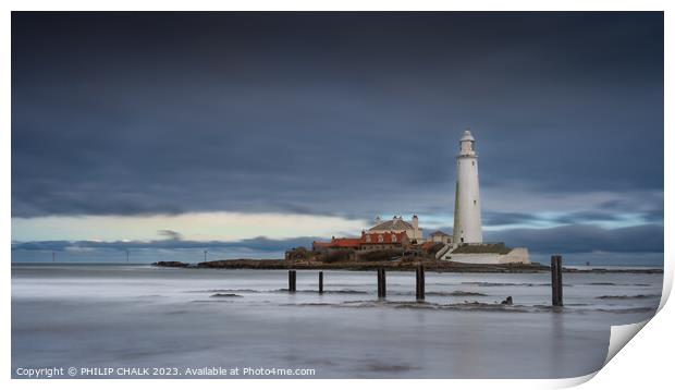 St Mary's lighthouse 901  Print by PHILIP CHALK