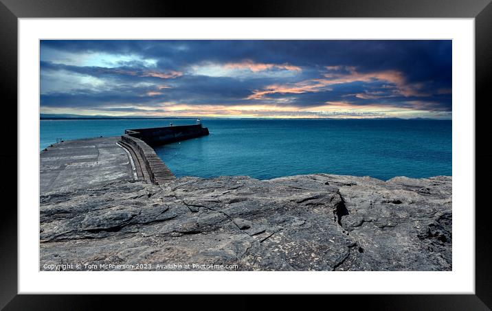 Flames of Burghead Bay Framed Mounted Print by Tom McPherson