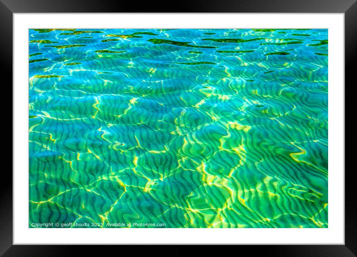 Clear waters Mull Framed Mounted Print by geoff shoults