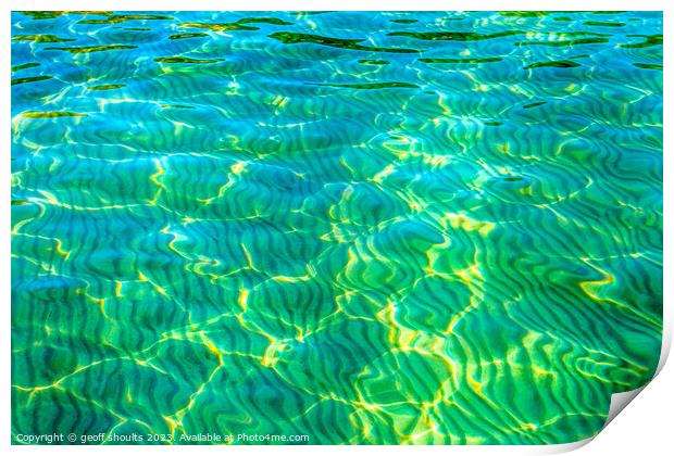 Clear waters Mull Print by geoff shoults