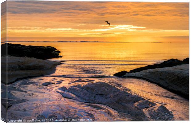 Mull sunset Canvas Print by geoff shoults