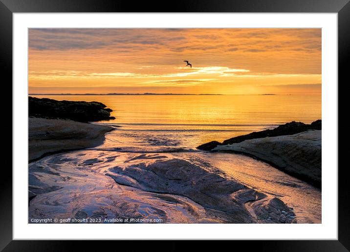 Mull sunset Framed Mounted Print by geoff shoults