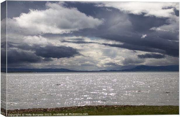 Tempestuous Loch: Scotland's Stormy Seascape Canvas Print by Holly Burgess