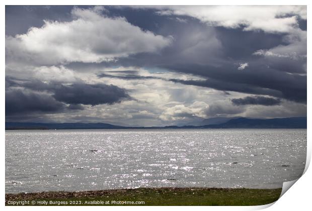 Tempestuous Loch: Scotland's Stormy Seascape Print by Holly Burgess