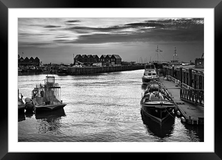 Whitstable Harbour Framed Mounted Print by Darren Galpin